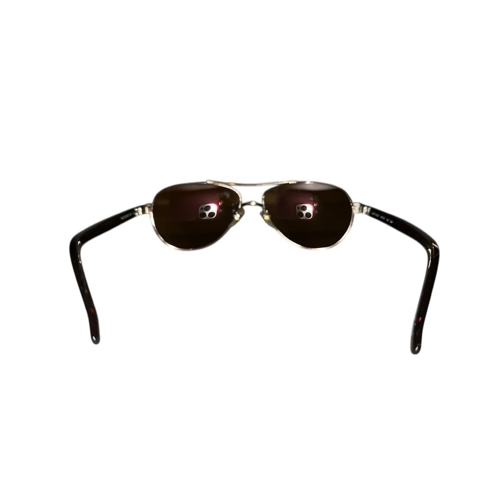 Precision 799 Aviator Sunglasses Gold Metal Frame with Brown Polarized Lenses - Picture 12 of 13